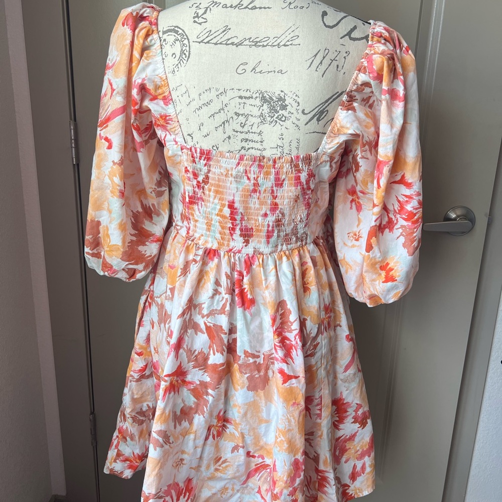 Abercrombie & Fitch Pink and Orange Floral Sundress - Picture 5 of 9